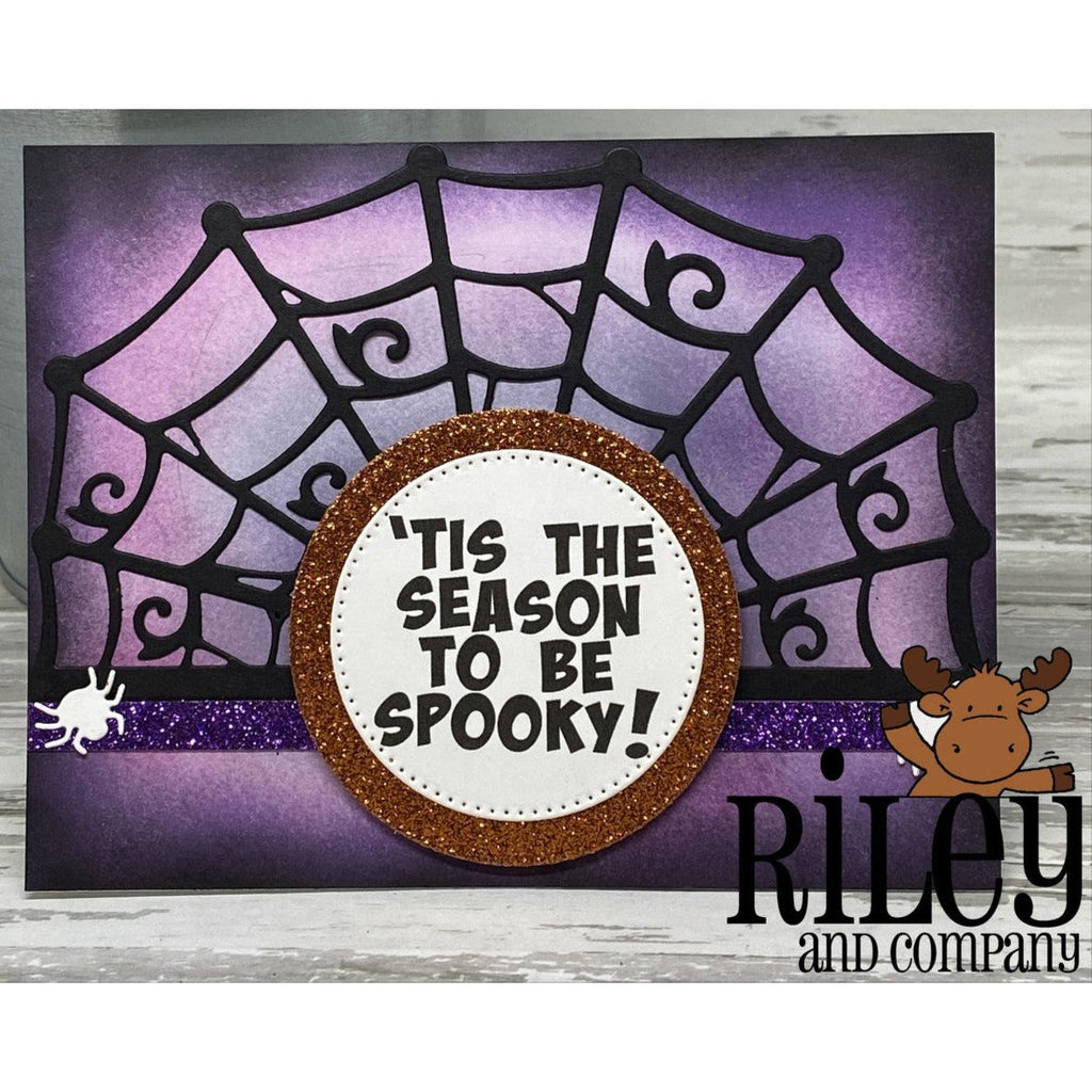 Riley And Company Funny Bones Tis The Season To Be Spooky! Clear Stamp rwd-1396 spider