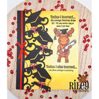 Riley And Company Funny Bones Today I Learned Clear Stamp rwd-1336 graduation