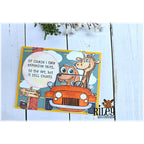 Riley And Company Funny Bones Trips To The Vet Clear Stamp rwd-1356 car