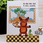 Riley And Company Funny Bones Trips To The Vet Clear Stamp rwd-1356 snake