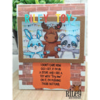 Riley And Company Funny Bones Try Me Clear Stamp rwd-1332 critters