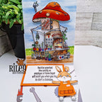 Riley And Company Funny Bones Try To Start A Chainsaw Clear Stamp rwd-1370 welcome