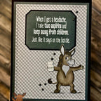 Riley And Company Funny Bones Two Aspirins Clear Stamp rwd-1420 donkey