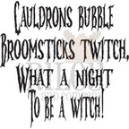 Riley And Company Funny Bones What A Night To Be A Witch Clear Stamp rwd-1301