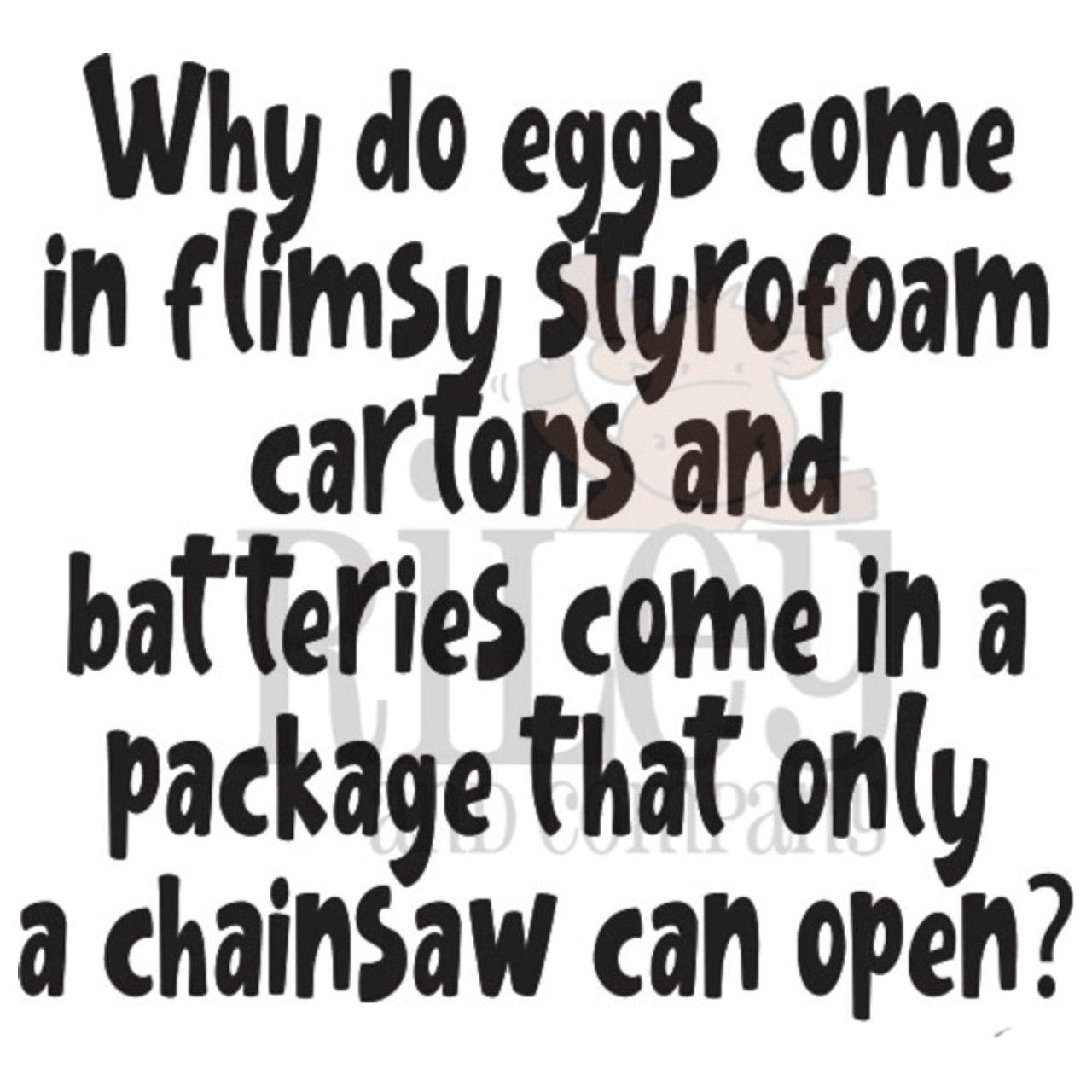 Riley And Company Funny Bones Why Do Eggs Come In Styrofoam Clear Stamp rwd-1302