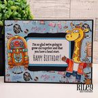 Riley And Company Funny Bones You Have A Head Start Clear Stamp rwd-1378 jukebox