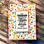 Riley And Company Funny Bones Your Friendship Has Helped Me Grow Clear Stamp rwd-1359 thank you