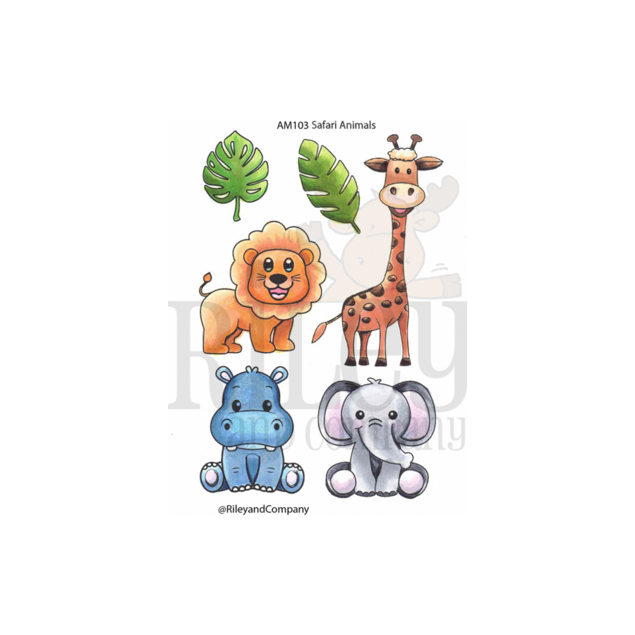 Riley And Company Safari Animals Clear Stamp and Die Set product image 11