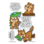 Riley and Company Chipmunks 1 Clear Stamp and Die Set image 1