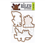 Riley and Company Chipmunks 1 Clear Stamp and Die Set image 2