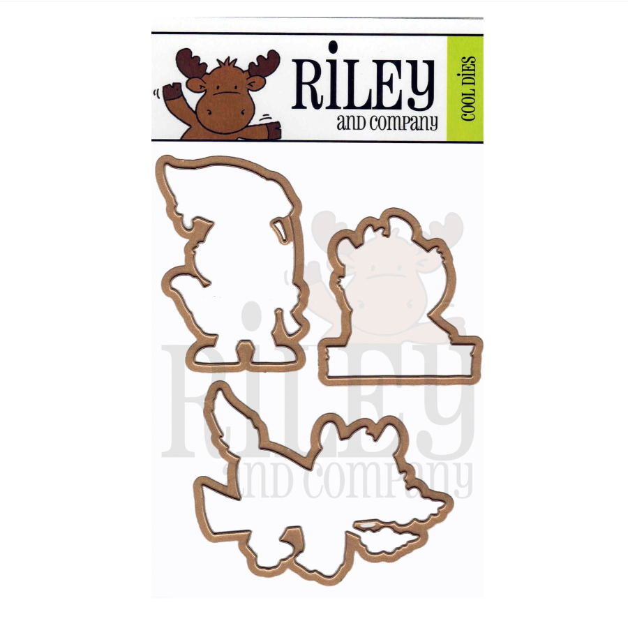 Riley and Company Chipmunks 1 Clear Stamp and Die Set image 2