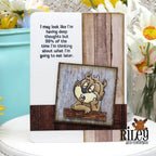 Riley and Company Chipmunks 1 Clear Stamp and Die Set what's for dinner