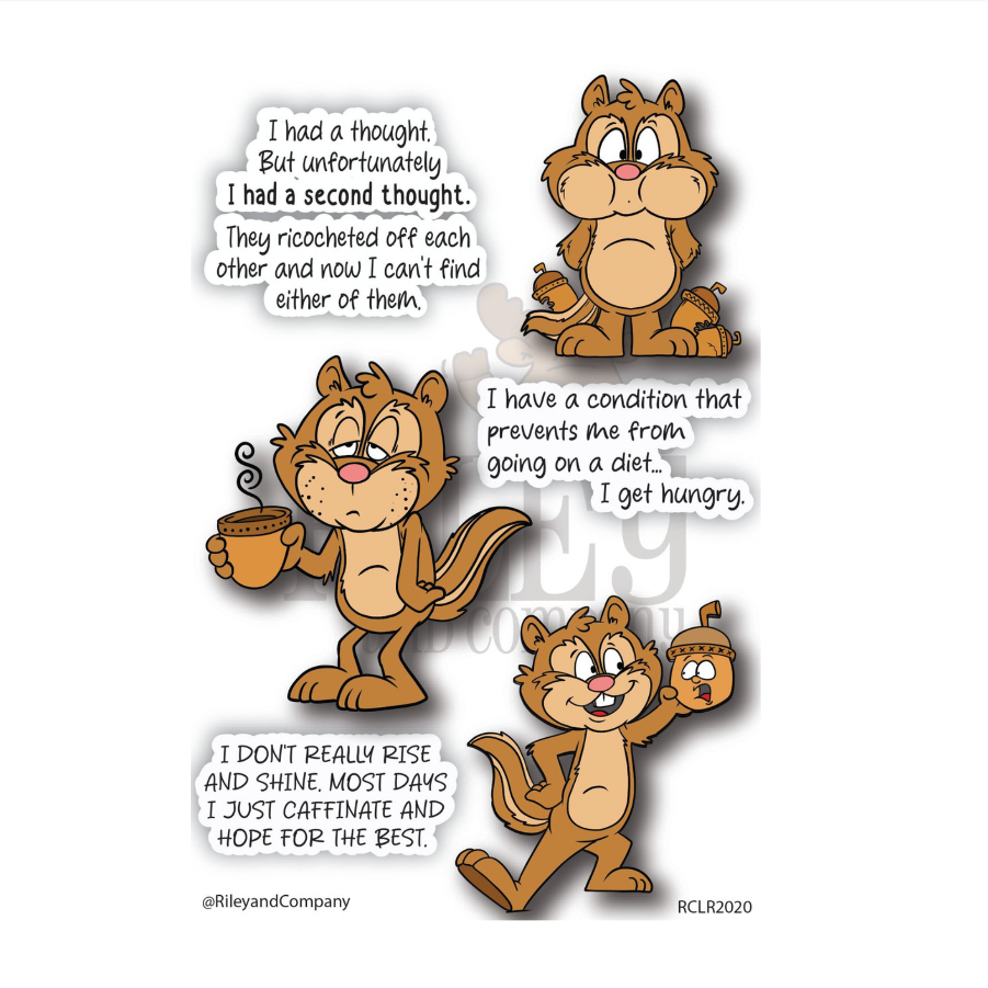 Riley and Company Chipmunks 2 Clear Stamps rclr2020
