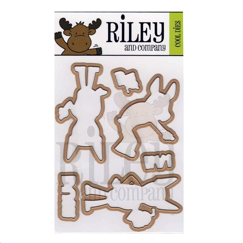 Riley and Company Dobermans DUH! Clear Stamp and Die Set image 2