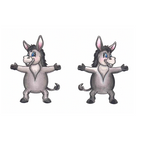 Riley and Company Dress Up Donkey Clear Stamps dur012
