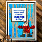 Riley and Company Dress Up Donkey Clear Stamps dur012 christmas