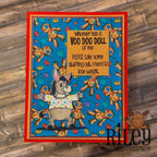 Riley and Company Dress Up Donkey Clear Stamps dur012 doll