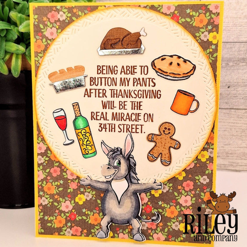 Riley and Company Dress Up Donkey Clear Stamps dur012 turkey