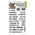 Riley and Company Fun Sayings 3 Big Word Helpers Clear Stamps rclr505