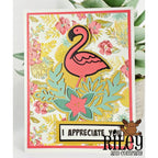Riley and Company Fun Sayings 3 Big Word Helpers Clear Stamps rclr505 flowers