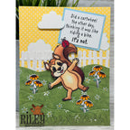 Riley and Company Funny Bones Cartwheel Issues Clear Stamp rwd-1454 lady bug