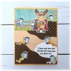 Riley and Company Funny Bones Group Text Clear Stamp rwd-1449 worms