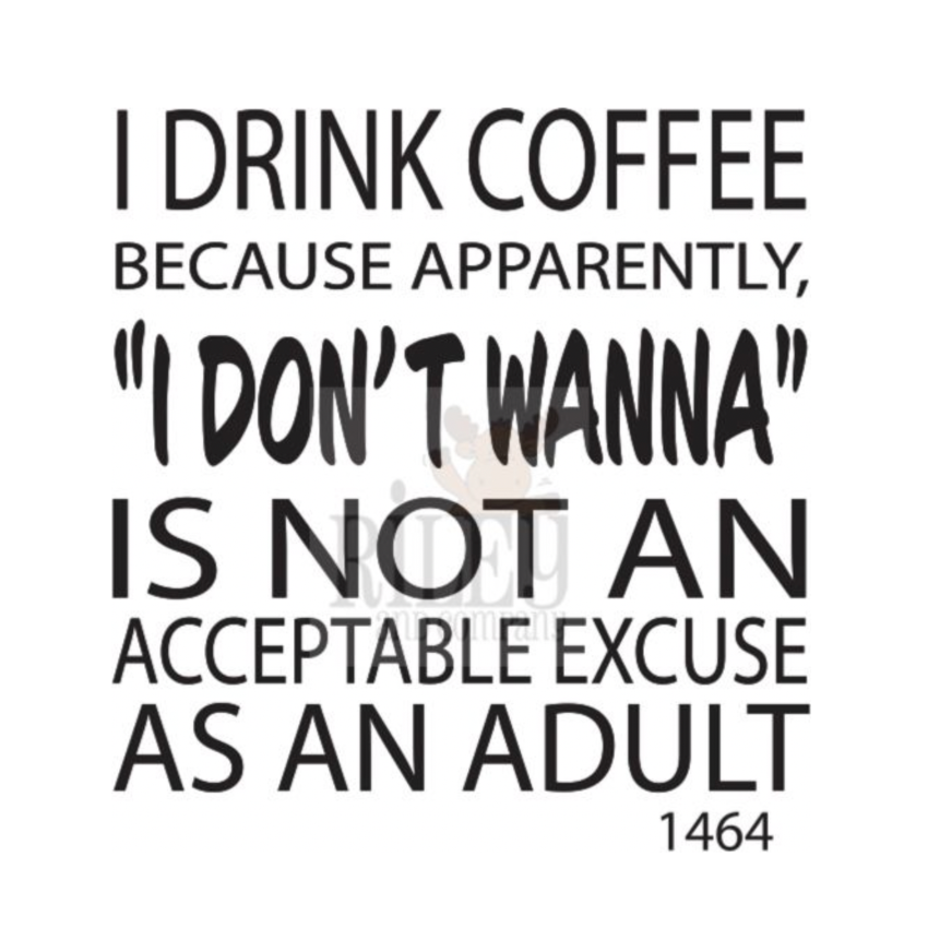 Riley and Company Funny Bones I Don't Wanna Clear Stamp rwd-1464