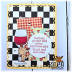 Riley and Company Funny Bones Inspirational Quotes Clear Stamp rwd-1438 glass of wine