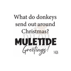 Riley and Company Funny Bones Muletide Greetings Clear Stamp rwd-1426