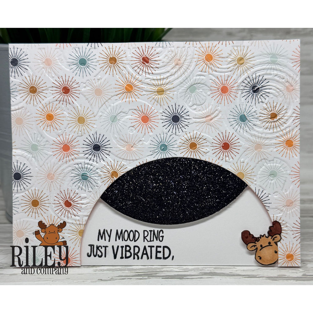 Riley and Company Funny Bones My Mood Ring Clear Stamp rwd-1461 starburst background