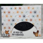 Riley and Company Funny Bones My Mood Ring Clear Stamp rwd-1461 starburst background