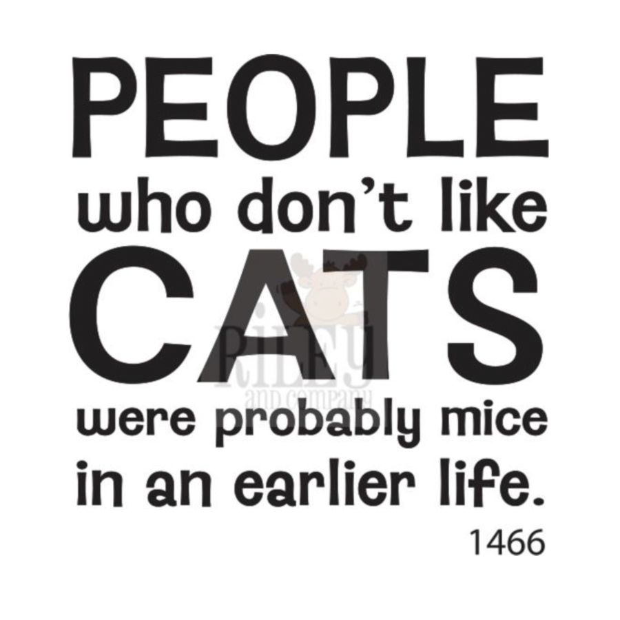 Riley and Company Funny Bones People Who Don't Like Cats Clear Stamp rwd-1466