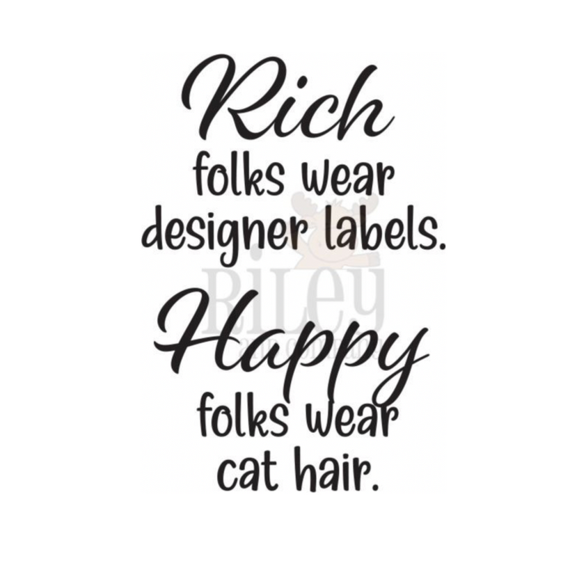 Riley and Company Funny Bones Rich Folks Wear Designer Labels Clear St ...