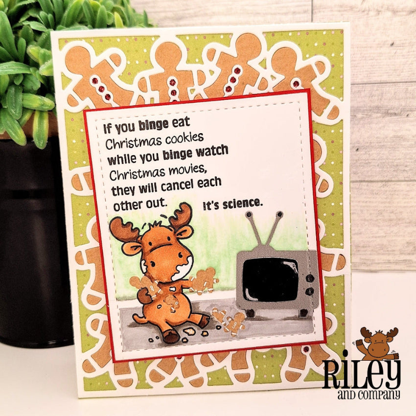 Riley and Company Funny Bones Science Rules Clear Stamp rwd-1430 tv