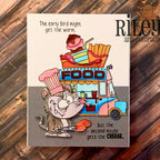 Riley and Company Funny Bones The Second Mouse Clear Stamp rwd-1470 food truck