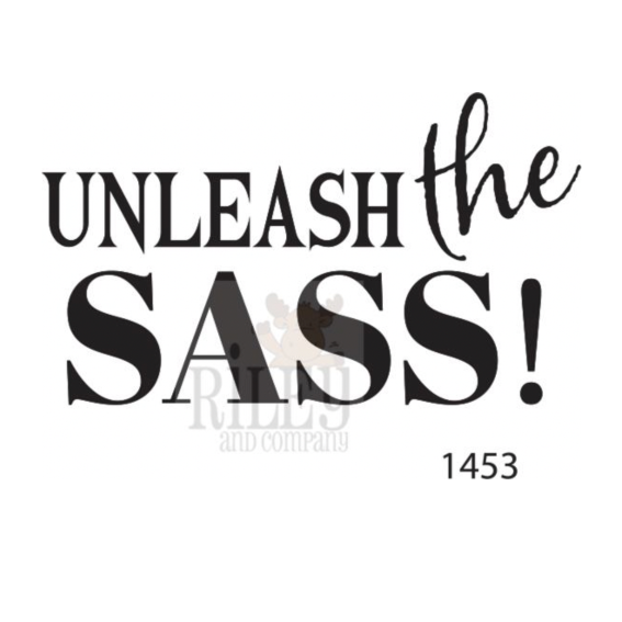 Riley and Company Funny Bones Unleash The Sass! Clear Stamp rwd-1453