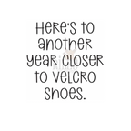 Riley and Company Funny Bones Velcro Shoes Clear Stamp rwd-1458