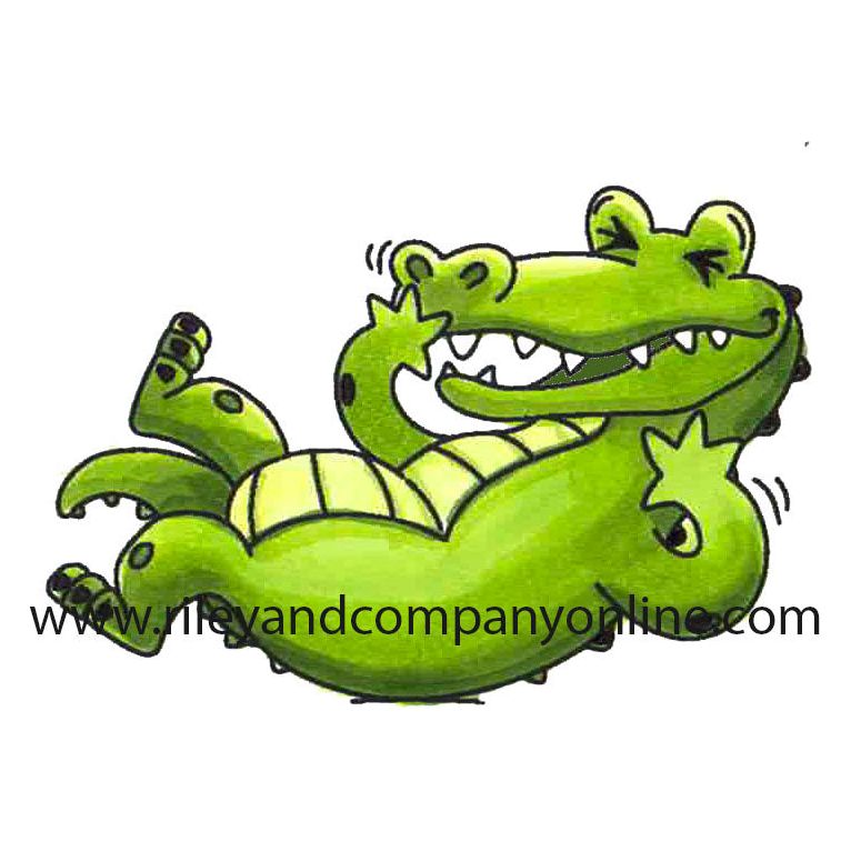 Riley and Company Giggling Crocodile Clear Stamp rly336