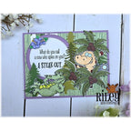 Riley and Company Giggling Crocodile Clear Stamp rly336 palm tree