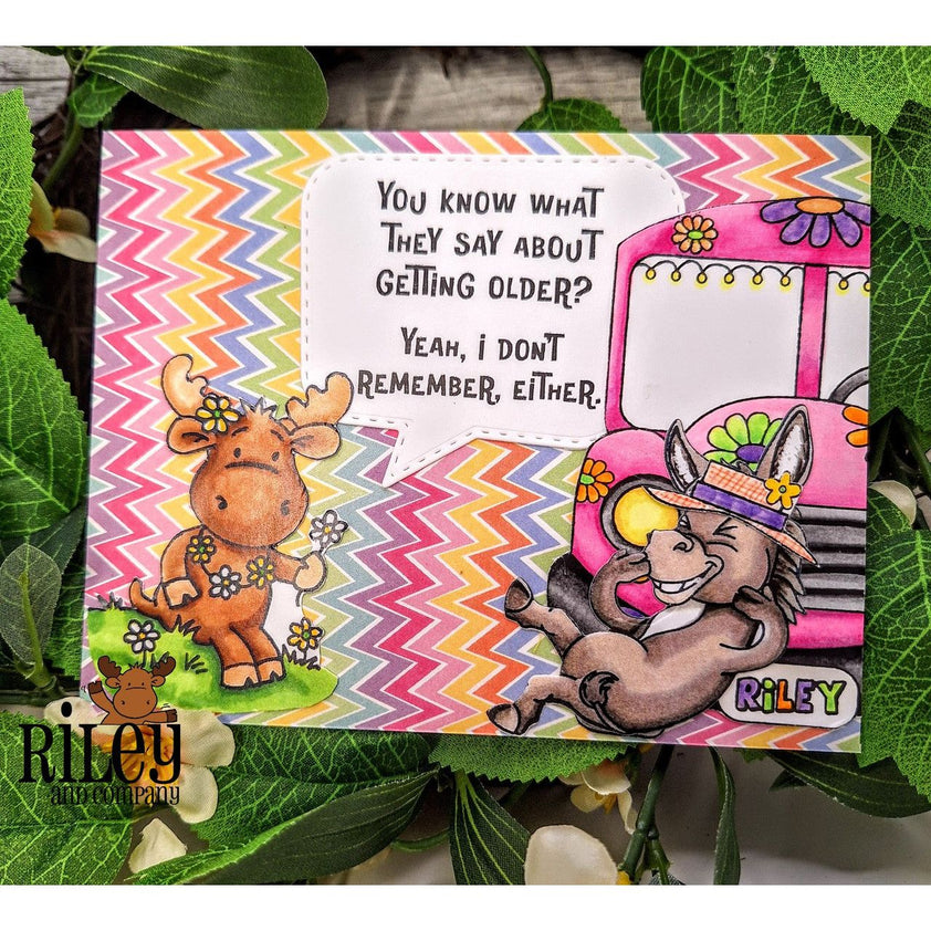 Riley and Company Giggling Donkey Clear Stamp rly334 – Simon Says Stamp