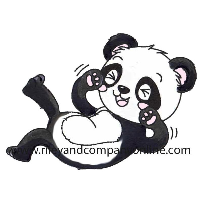 Riley and Company Giggling Panda Clear Stamp rly337