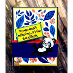 Riley and Company Giggling Panda Clear Stamp rly337 blue