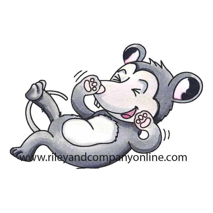 Riley and Company Giggling Possum Clear Stamp rly338
