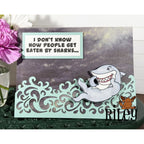 Riley and Company Giggling Shark Clear Stamp rly339 waves