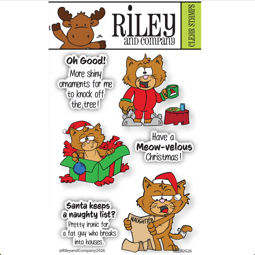 Riley and Company Hank Does Christmas Clear Stamps rclr2026