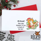 Riley and Company Hank Does Christmas Dies rd2026 cat in a box card