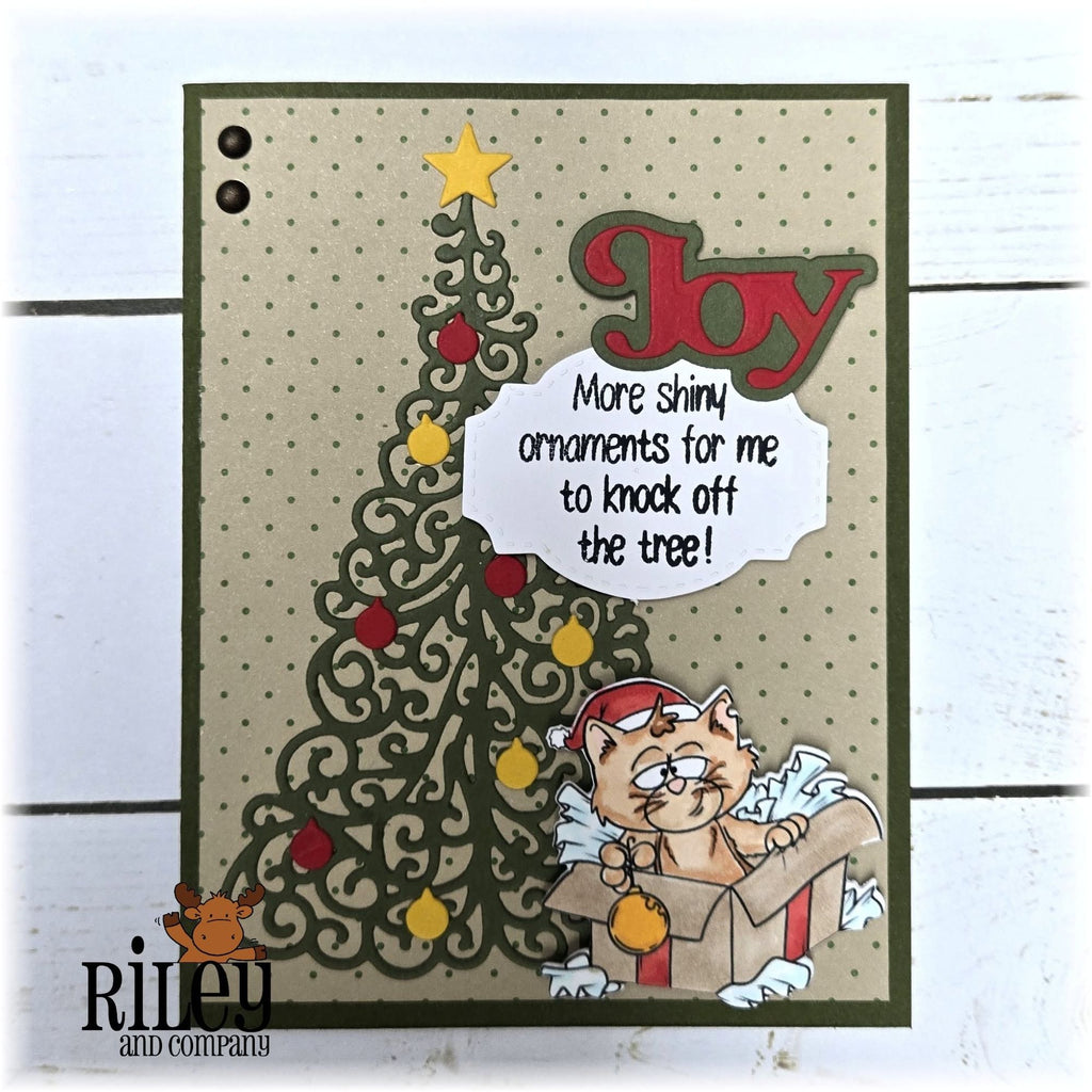 Riley and Company Hank Does Christmas Dies rd2026 christmas tree joy card