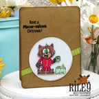 Riley and Company Hank Does Christmas Dies rd2026 green eyed cat card