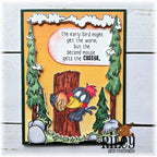 Riley and Company Outdoor Frame Clear Stamps rclr2023 woodpecker