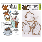 Riley and Company Riley Cocoa, Coffee and Sundae Clear Stamp and Die Set1